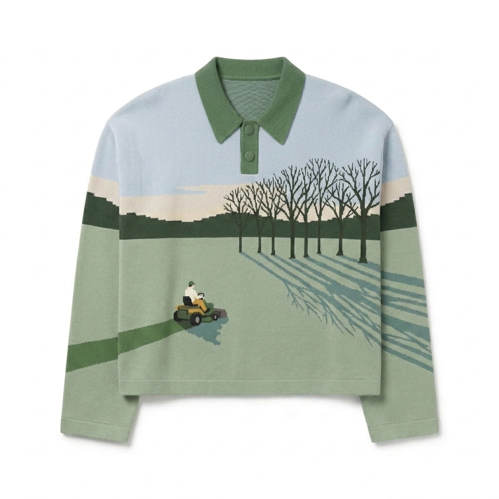 Groundskeeper - Long Sleeve Knit Polo