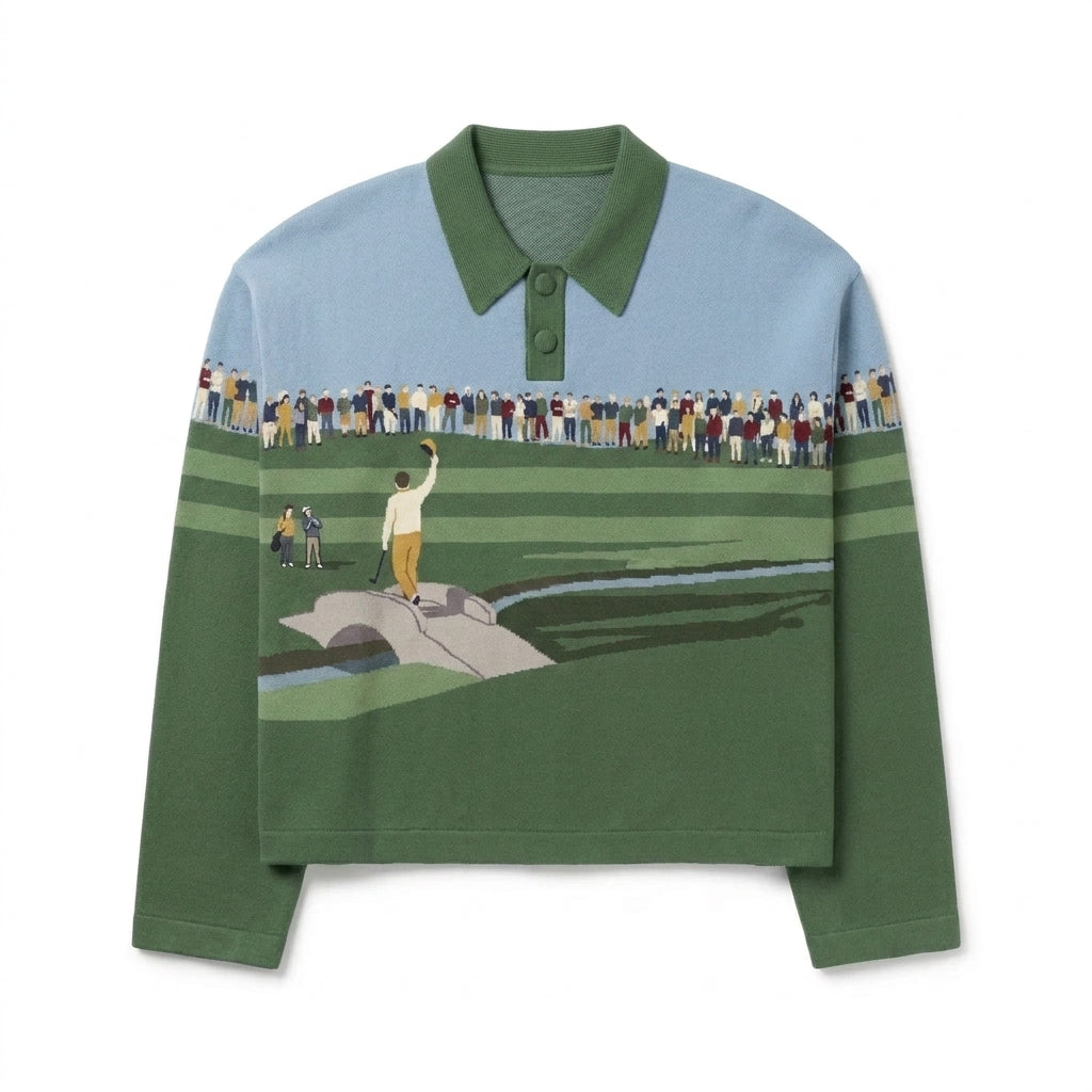 Coastal Gallery - Long Sleeve Knit Polo