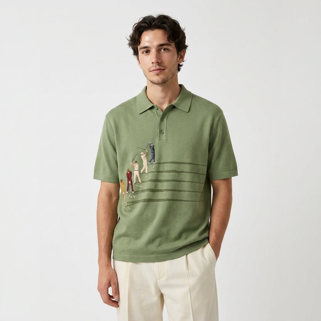 Range Line - Short Sleeve Knit Polo