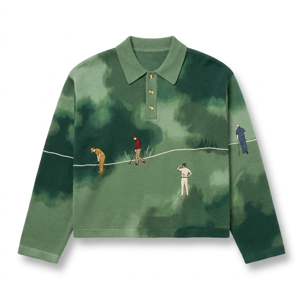 Players Line - Scenic Cropped Knit Polo